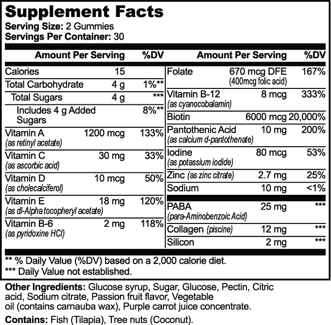 Motiv-8 Hair Skin & Nails Gummies