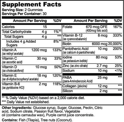 Motiv-8 Hair Skin & Nails Gummies