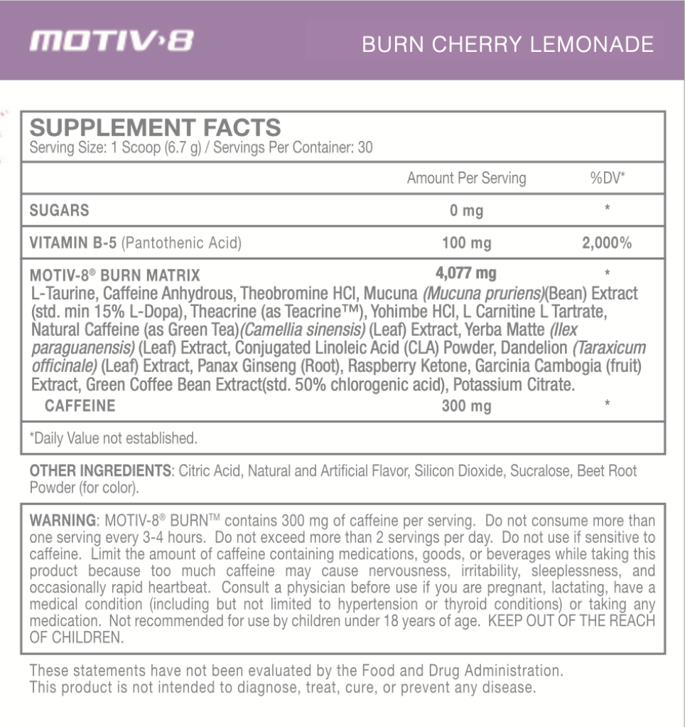 Burn Cherry Lemonade Sampler (5 Pack)